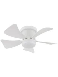Globo lighting Klima & Haushalt<LED-Deckenventilator "Hinea" in Weiß - (H)13 x Ø 40,6 cm