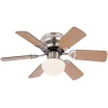Globo lighting Klima & Haushalt<LED-Deckenventilator in Braun/ Grau - (B)76 x (H)28cm
