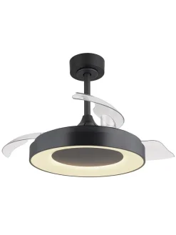 Globo lighting Klima & Haushalt<LED-Deckenventilator in Grau - (H)44,8 x Ø 91 cm