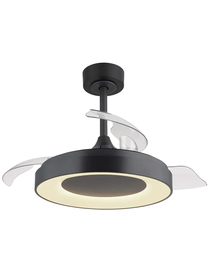 Globo lighting Klima & Haushalt<LED-Deckenventilator in Grau - (H)44,8 x Ø 91 cm