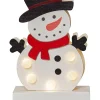 STAR Trading Lichterketten & Deko-Leuchten<LED-Dekofigur "Freddy" in Weiß - (L)14 x (B)8,5 cm