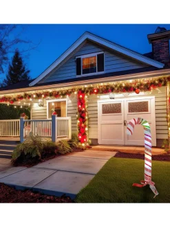 WellHome Lichterketten & Dekobeleuchtung<LED-Dekofigur in Bunt - (H)53 cm