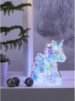 STAR Trading Lichterketten & Deko-Leuchten<LED-Dekofigur "Magic" in Weiß - (B)25 x (H)30 cm