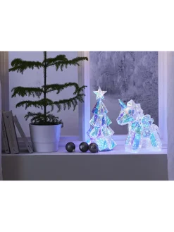 STAR Trading Lichterketten & Deko-Leuchten<LED-Dekofigur "Magic" in Weiß - (B)25 x (H)30 cm
