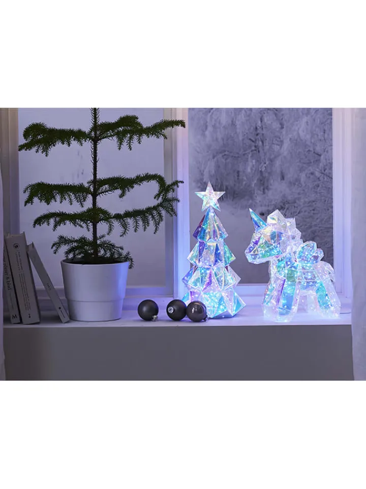 STAR Trading Lichterketten & Deko-Leuchten<LED-Dekofigur "Magic" in Weiß - (B)25 x (H)30 cm