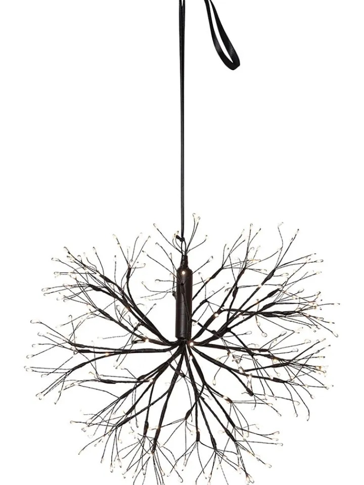 STAR Trading Lichterketten & Dekobeleuchtung|Lichterketten & Deko-Leuchten<LED-Dekohänger "Stardust" in Schwarz - Ø 40 cm
