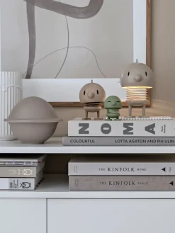 Hoptimist Außenbeleuchtung|Außenleuchten<LED-Dekoleuchte "Bumble" in Beige - (B)10 x (H)15 x (T)10 cm