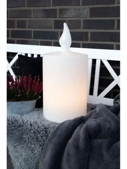 8 seasons Lichterketten & Dekobeleuchtung<LED-Dekoleuchte "Candle" in Weiß - (H)60 x Ø 38,5 cm