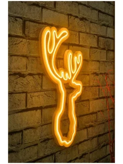 ABERTO DESIGN Lichterketten & Dekobeleuchtung<LED-Dekoleuchte in Gelb - (L)50 x (B)28 cm