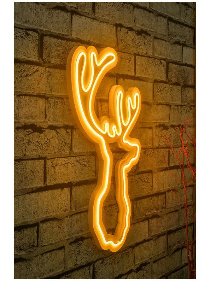 ABERTO DESIGN Lichterketten & Dekobeleuchtung<LED-Dekoleuchte in Gelb - (L)50 x (B)28 cm