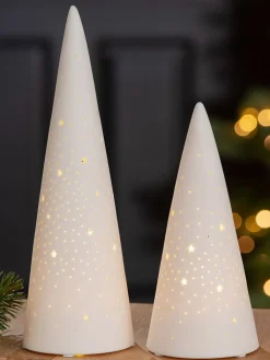 GILDE Lichterketten & Deko-Leuchten<LED-Dekoleuchte "Lichterglanz" in Weiß - (H)31 cm