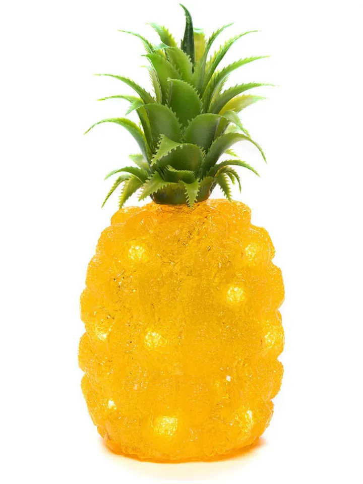 Konstsmide Außenleuchten<LED-Dekoleuchte "Pineapple" in Gelb - (H)26 x Ø 11 cm