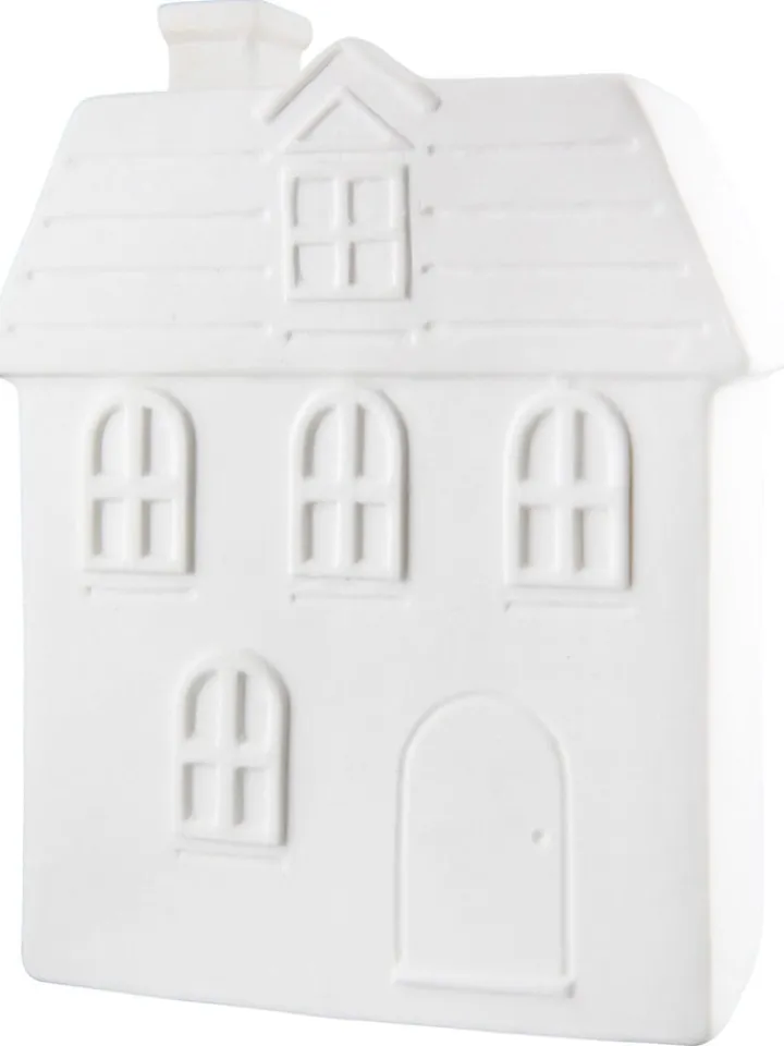 GILDE Lichterketten & Deko-Leuchten<LED-Dekoleuchte "Rotterdam" in Weiß - (B)13 x (H)17 x (T)5 cm