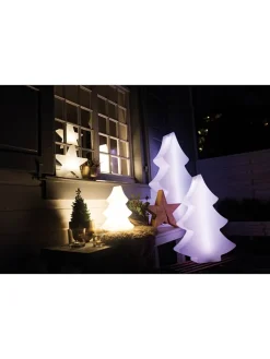 8 seasons Lichterketten & Deko-Leuchten<LED-Dekoleuchte "Shining Tree Mini" in Weiß - (H)40 cm