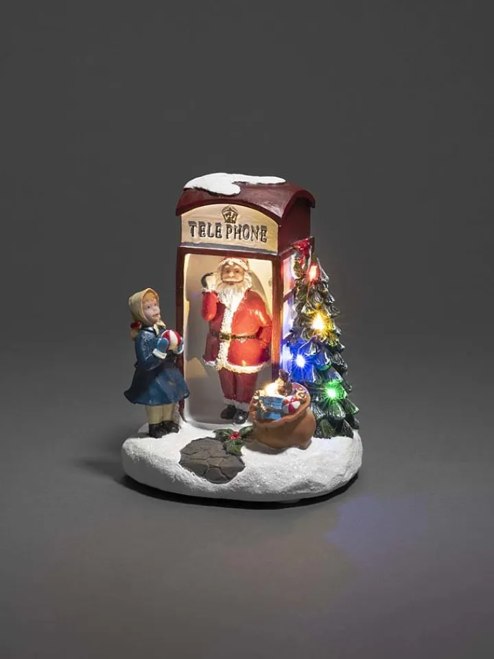 Konstsmide Lichterketten & Deko-Leuchten<LED-Dekoleuchte "Telefonzelle'' in Bunt - (B)12,5 x (H)16,5 x (T)11,5 cm