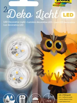 folia PAPER Kreativbedarf & Do-It-Yourself<LED-Dekolichter in Warmweiß - 2 Stück