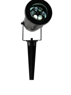 näve Außenbeleuchtung|Außenleuchten<LED-Erdspieß mit Projektor in Schwarz - (H)38 cm