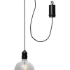 STAR Trading Außenbeleuchtung|Außenleuchten<LED-Glaskugel "Bowl" in Schwarz - (B)12,5 x (H)19,5 cm