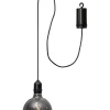 STAR Trading Außenbeleuchtung|Außenleuchten<LED-Glaskugel "Bowl" in Schwarz - (B)12,5 x (H)19,5 cm