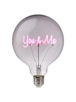 Butlers Leuchtmittel<LED-Glühlampe BRIGHT LIGHT You & Me in Pink