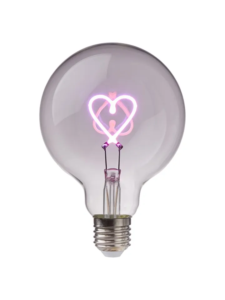 Butlers Leuchtmittel<LED-Glühlampe BRIGHT LIGHT Herz in Pink