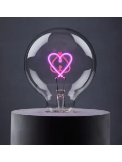 Butlers Leuchtmittel<LED-Glühlampe BRIGHT LIGHT Herz in Pink