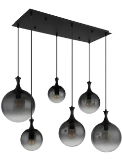 Globo lighting Decken- & Hängeleuchten<LED-Hängeleuchte "Dalton" in Schwarz - (L)97 x (B)48 x (H)141 cm