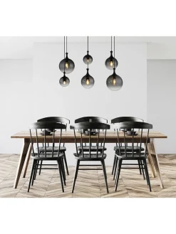 Globo lighting Decken- & Hängeleuchten<LED-Hängeleuchte "Dalton" in Schwarz - (L)97 x (B)48 x (H)141 cm