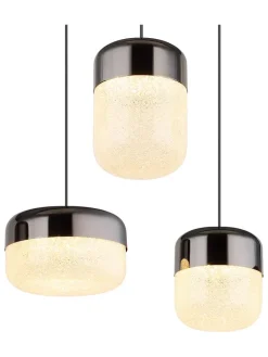 Globo lighting Decken- & Hängeleuchten<LED-Hängeleuchte in Grau - (L)80 x (B)32 x (H)150 cm