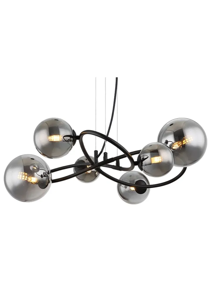 Globo lighting Decken- & Hängeleuchten<LED-Hängeleuchte in Schwarz - (L)62,2 x (B)58,8 x (H)120 cm