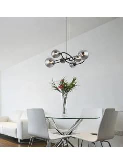 Globo lighting Decken- & Hängeleuchten<LED-Hängeleuchte in Schwarz - (L)62,2 x (B)58,8 x (H)120 cm