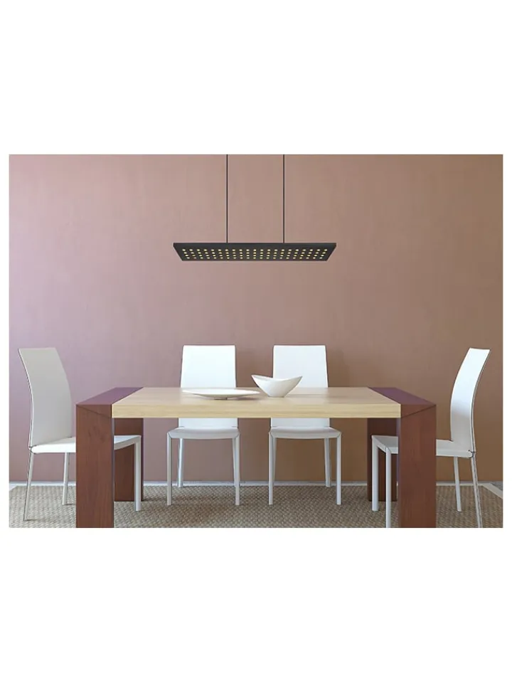 Globo lighting Decken- & Hängeleuchten<LED-Hängeleuchte in Schwarz - (B)80 x (H)120 x (T)20 cm