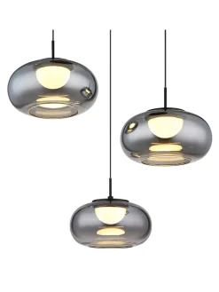 Globo lighting Decken- & Hängeleuchten<LED-Hängeleuchte "Quintara" in Schwarz - Ø 49 cm