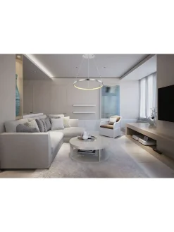 Globo lighting Decken- & Hängeleuchten<LED-Hängeleuchte "Ralph" in Silber- (H)120 x Ø 38,5 cm