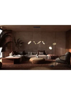näve Decken- & Hängeleuchten<LED-Hängeleuchte "Tessa" in Hellbraun/ Schwarz - EEK F (A bis G)