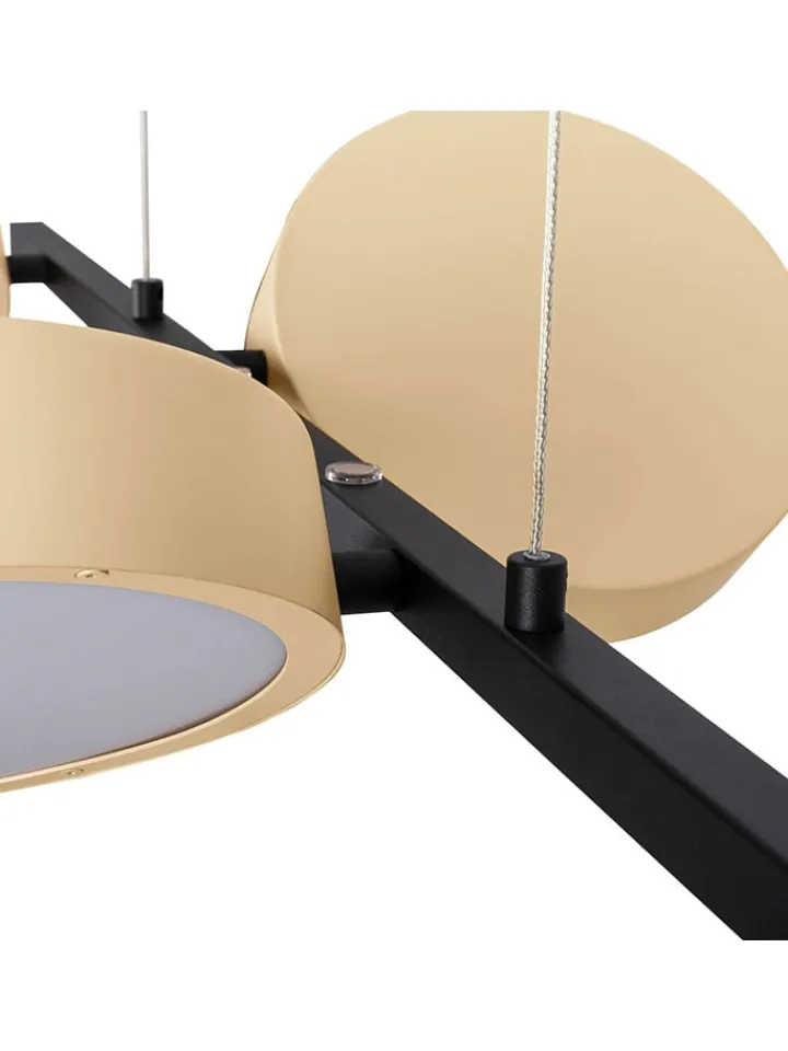 näve Decken- & Hängeleuchten<LED-Hängeleuchte "Tessa" in Hellbraun/ Schwarz - EEK F (A bis G)