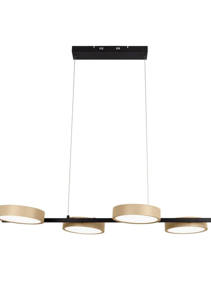 näve Decken- & Hängeleuchten<LED-Hängeleuchte "Tessa" in Hellbraun/ Schwarz - EEK F (A bis G)