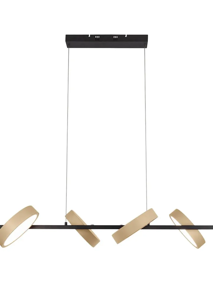 näve Decken- & Hängeleuchten<LED-Hängeleuchte "Tessa" in Hellbraun/ Schwarz - EEK F (A bis G)
