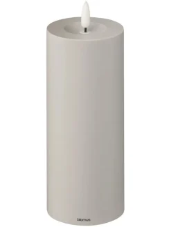Blomus Kerzen, Vasen & Mehr<LED-Kerze ''Noca'' in Grau - (H)27 cm