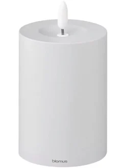 Blomus Kerzen, Vasen & Mehr<LED-Kerze ''Noca'' in Hellgrau - (H)12 cm