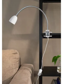 Marksljöd Tischleuchten<LED-Klemmleuchte "Tulip" in Weiß - (H)12 cm