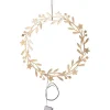 STAR Trading Lichterketten & Dekobeleuchtung|Lichterketten & Deko-Leuchten<LED-Kranz "Holiday" in Gold - Ø 28 cm