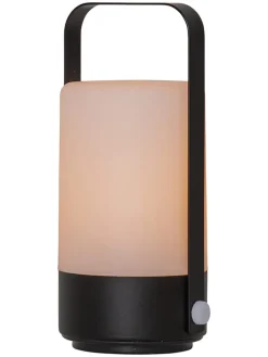 STAR Trading Außenleuchten|Außenbeleuchtung<LED-Laterne "Flame Lantern" in Schwarz - (H)19 cm