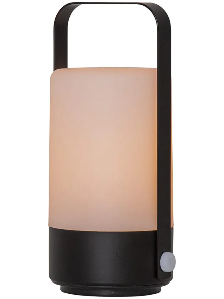 STAR Trading Außenleuchten|Außenbeleuchtung<LED-Laterne "Flame Lantern" in Schwarz - (H)19 cm