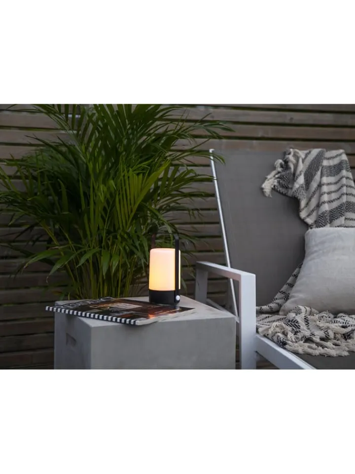 STAR Trading Außenleuchten|Außenbeleuchtung<LED-Laterne "Flame Lantern" in Schwarz - (H)19 cm