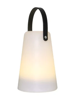 STAR Trading Außenleuchten|Außenbeleuchtung<LED-Laterne "Linterna" in Weiß - (H)20 x Ø 14 cm