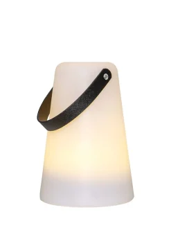 STAR Trading Außenleuchten|Außenbeleuchtung<LED-Laterne "Linterna" in Weiß - (H)20 x Ø 14 cm