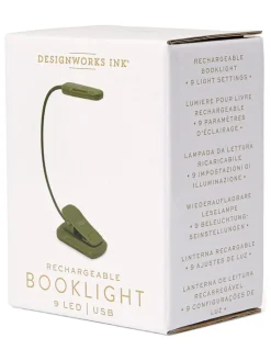 DESIGNWORKS INK ® Tischleuchten<LED-Leselampe in Khaki - (H)24,7 cm