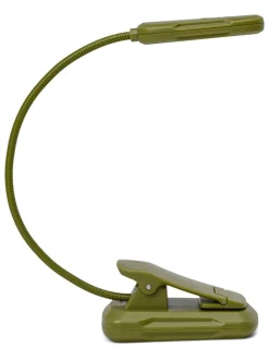 DESIGNWORKS INK ® Tischleuchten<LED-Leselampe in Khaki - (H)24,7 cm