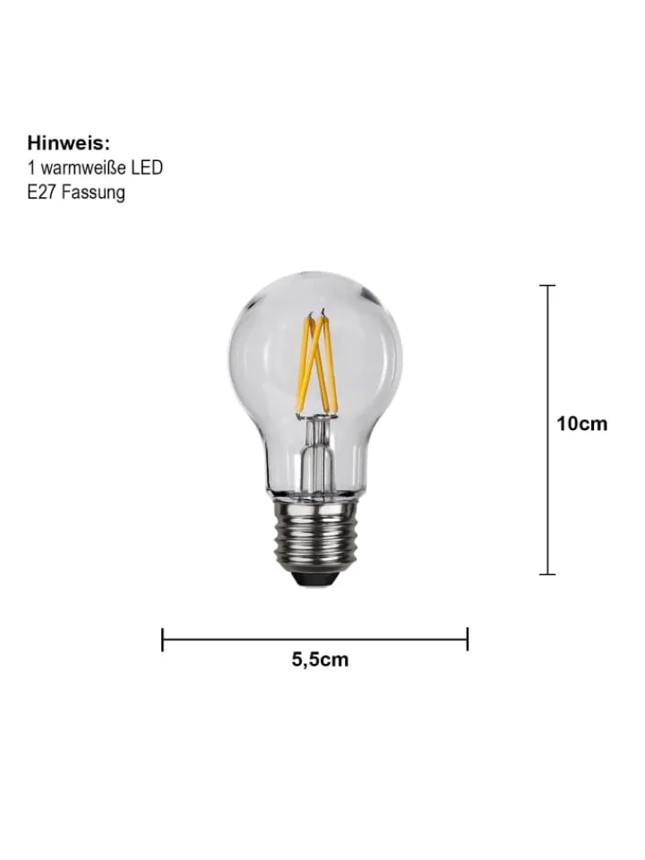 STAR Trading Leuchtmittel<LED-Leuchtmittel ,Outdoor Lightning', E27, 2,4W, 270lm, PC Abdeckung,